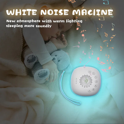 Machine à son Portable pour bébé, 6/10/20 chansons, bruit blanc, sons apaisants, Volume réglable, batterie Rechargeable intégrée