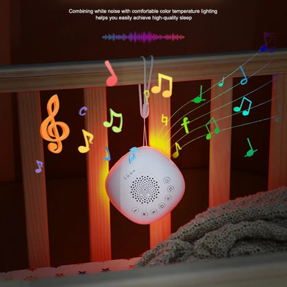 Machine à son Portable pour bébé, 6/10/20 chansons, bruit blanc, sons apaisants, Volume réglable, batterie Rechargeable intégrée