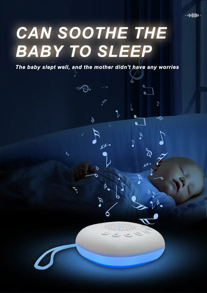 Machine à son Portable pour bébé, 6/10/20 chansons, bruit blanc, sons apaisants, Volume réglable, batterie Rechargeable intégrée