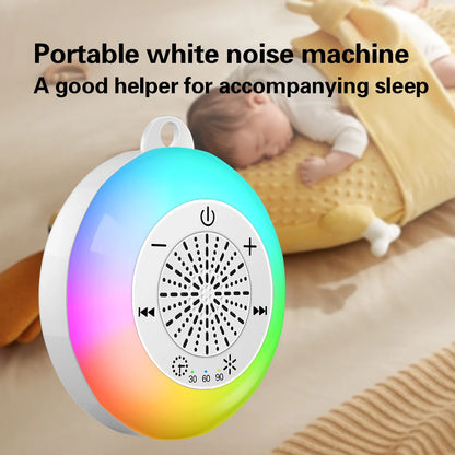 Machine à bruit blanc pour bébé, Rechargeable par USB, arrêt temporisé, 22 chansons, sons apaisants, aide au sommeil, pour bébés et adultes