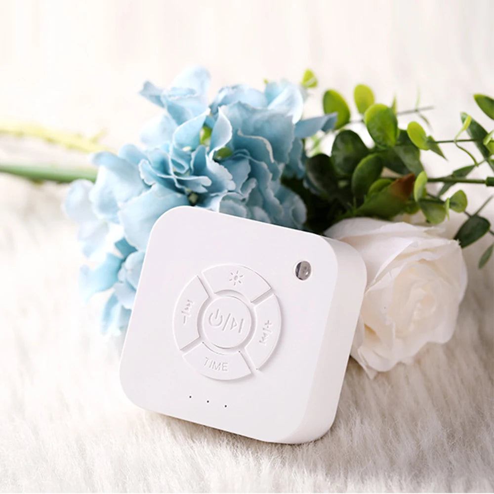 Machine sonore à 9 sons apaisants, bruit blanc, sucette de sommeil avec minuterie de lumière respiratoire, charge de Type C pour bébé, maison, bureau, voyage