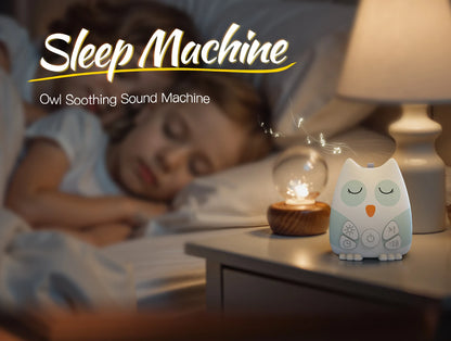 Machine à bruit blanc portable, assistant de sommeil pour bébé, détection intelligente des pleurs, 15 sons apaisants, veilleuse, minuterie, cadeau de naissance
