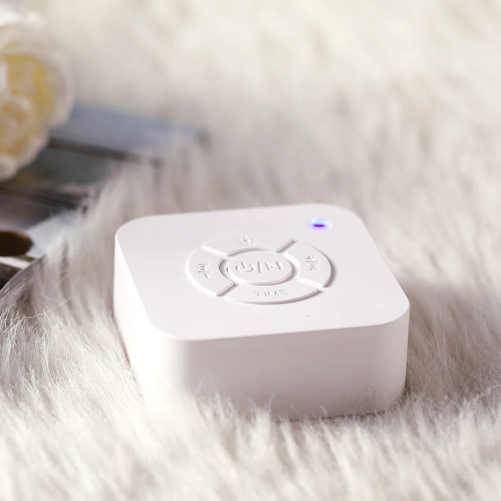 Machine sonore à 9 sons apaisants, bruit blanc, sucette de sommeil avec minuterie de lumière respiratoire, charge de Type C pour bébé, maison, bureau, voyage