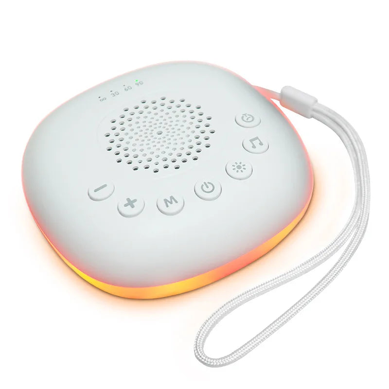 Machine à son Portable pour bébé, 6/10/20 chansons, bruit blanc, sons apaisants, Volume réglable, batterie Rechargeable intégrée