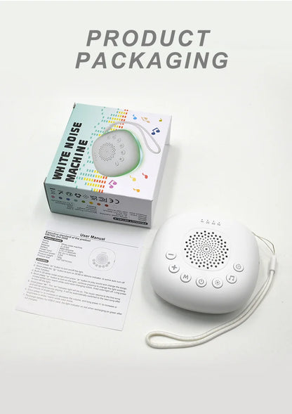 Machine à son Portable pour bébé, 6/10/20 chansons, bruit blanc, sons apaisants, Volume réglable, batterie Rechargeable intégrée