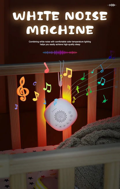 Machine à son Portable pour bébé, 6/10/20 chansons, bruit blanc, sons apaisants, Volume réglable, batterie Rechargeable intégrée