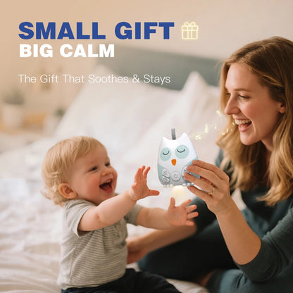 Machine à bruit blanc portable, assistant de sommeil pour bébé, détection intelligente des pleurs, 15 sons apaisants, veilleuse, minuterie, cadeau de naissance