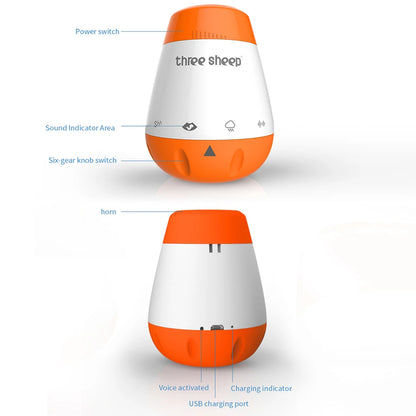 Machine à bruit blanc pour bébé, musique intelligente, capteur vocal, aide à mauvais sommeil, thérapie, moniteur sonore, générateur pour bébés, jouet relaxant